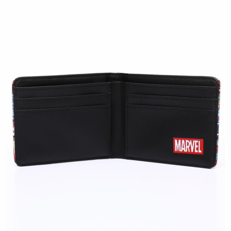 Captain America Greatest Comic Covers Slimfold Wallet